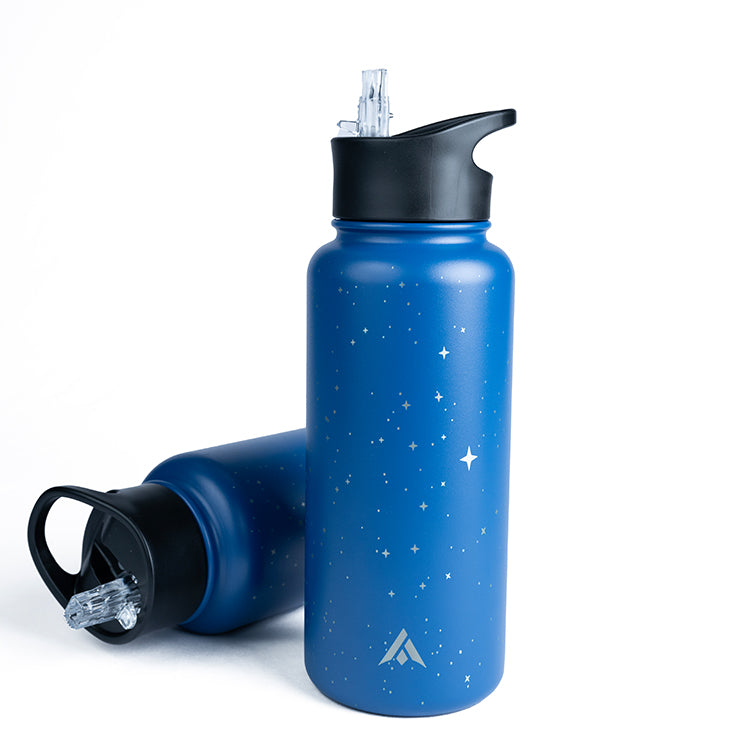 Stainless Steel Sipper Bottle - 1L Blue