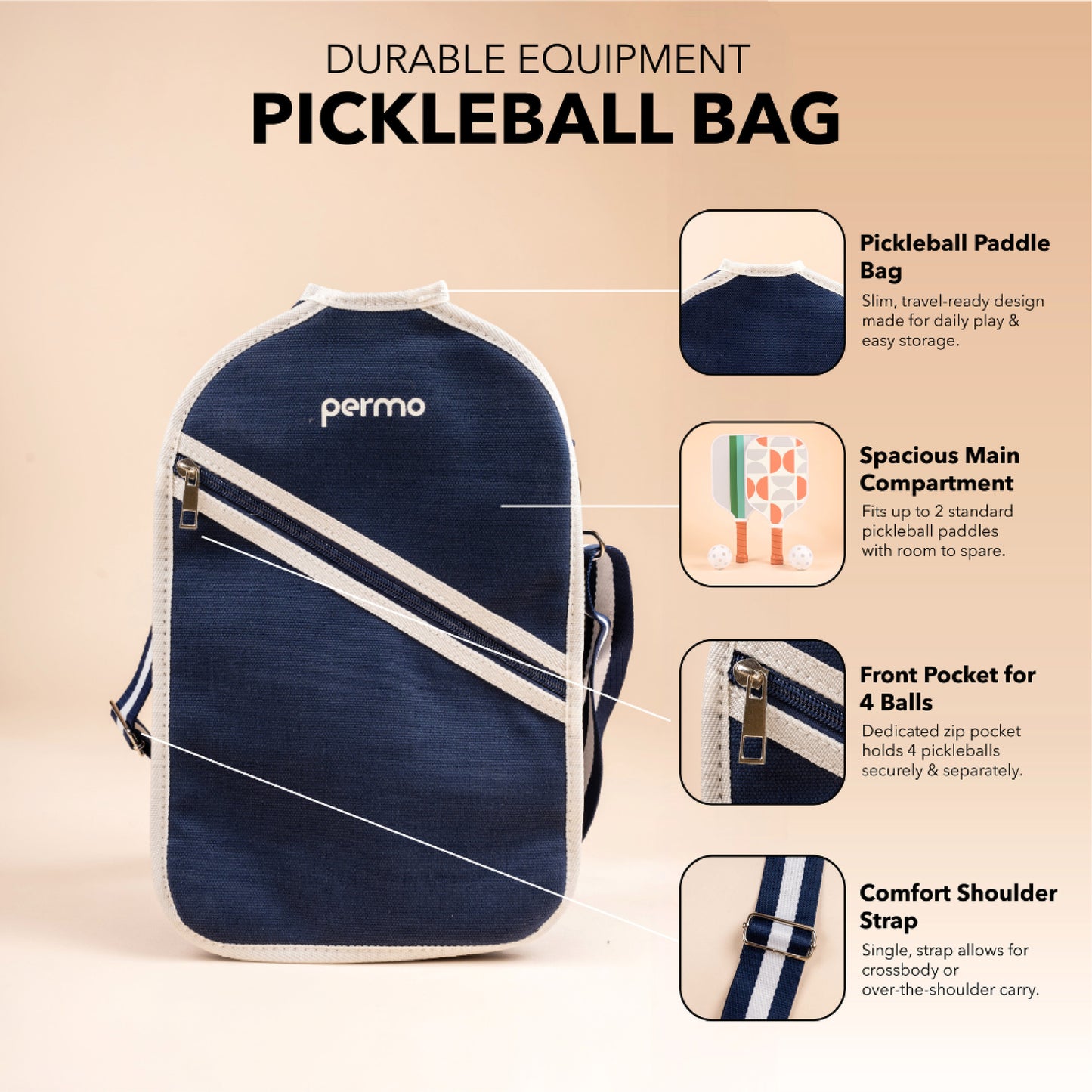 Pickleball Crossbody Bag