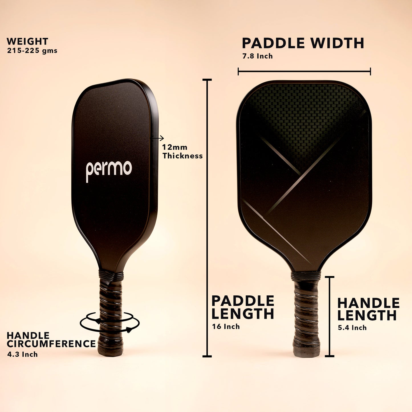 FiberGlass PickleBall Paddle