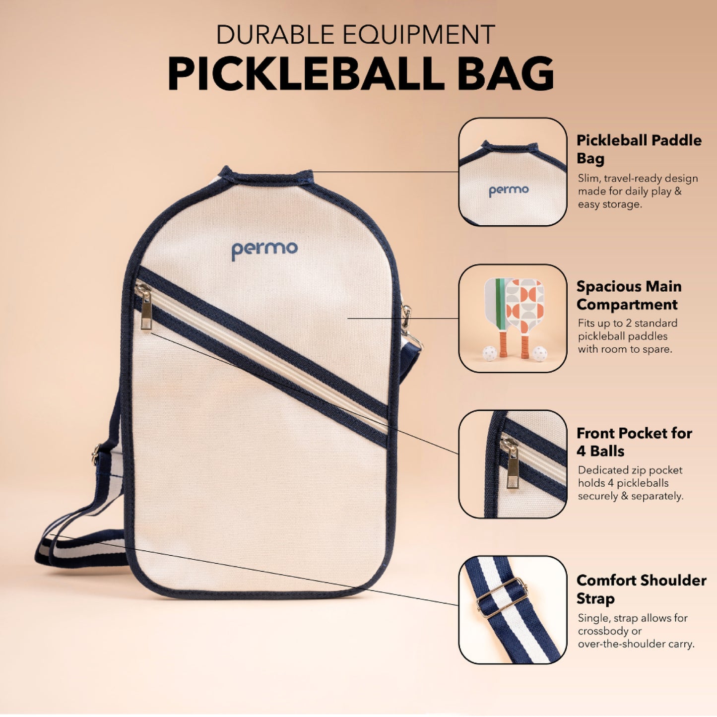 Pickleball Crossbody Bag
