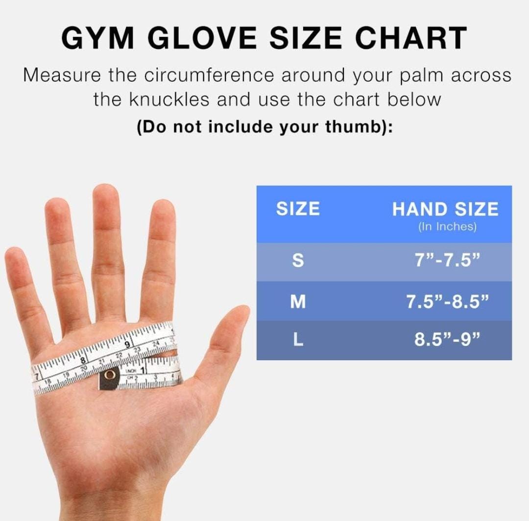 Gym Gloves with Wrist Support (1 Pair)